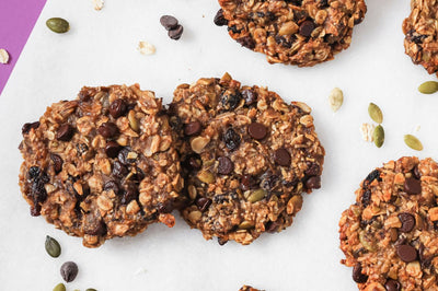 Healthy banana oat cookies