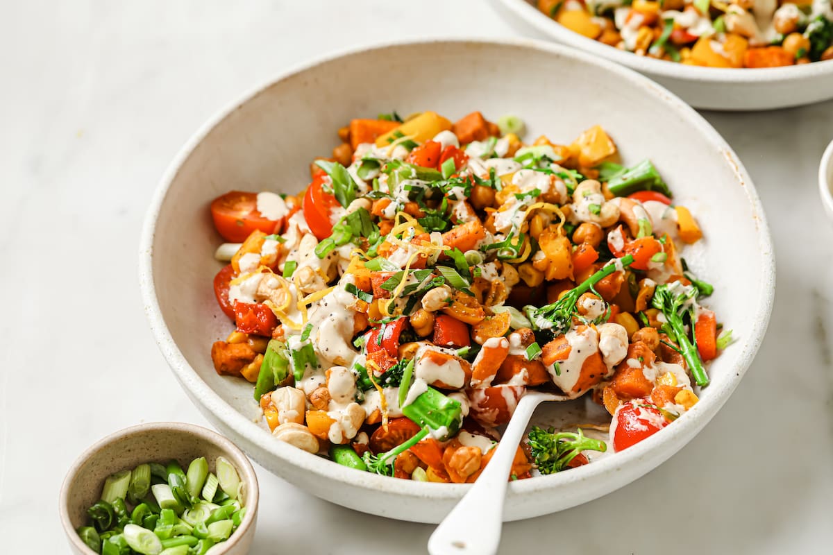 Roasted Sweet Potato & Corn Summer Salad – PACKD