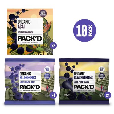 PACKD mixed dark berry bundle (10 pack)