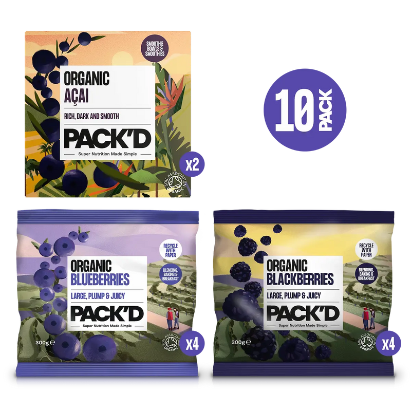 PACKD mixed dark berry bundle (10 pack)